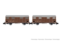 Arnold HN6574 - N - 2-tlg. Set gedeckte Güterwagen Gs, FS, Ep. IV